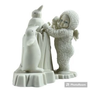 RETIRED Dept 56 "I'm An Artist!" Snowbabies #6842-0, Vintage Christmas Figurine